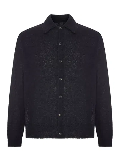 Our Legacy Polo Evening In Alpaca In Black