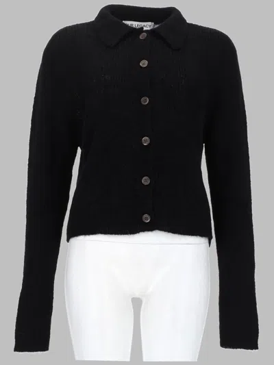 Our Legacy Polo Sweater In Black