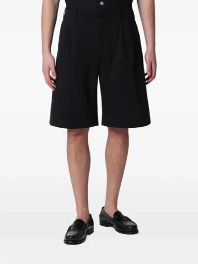 Our Legacy Ponte Pleated Shorts In Brown