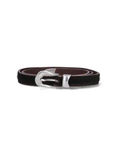 Our Legacy Pony Hair Belt In Brown