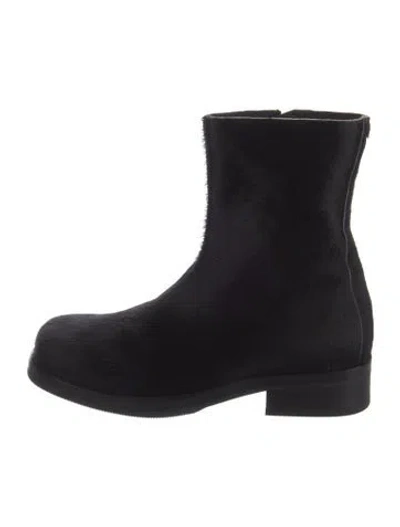 Pre-owned Our Legacy Ponyhair Boots In Black
