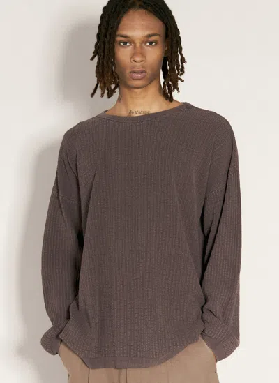 Our Legacy Popover Knit Sweater In Purple