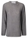 Our Legacy Popover Roundneck In Falcon Grey Alpaca