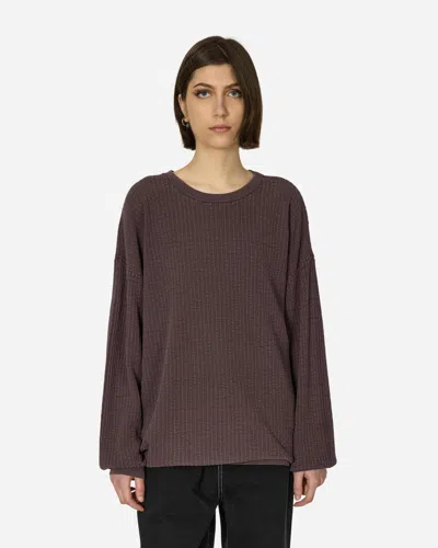 Our Legacy Popover Roundneck Sweater Mystic Plum In Grey