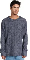 Our Legacy Formal Roundneck Knitwear In Stormy Blue Zombie Acrylic