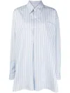 Our Legacy Shirt Featuring Stripe Pattern And Chest Pocket In Multi