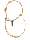 Our Legacy Portachiave In Pelle In Gold
