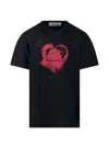 Our Legacy Mens Love Story Print Loose Love Graphic-print Cotton T-shirt In Black