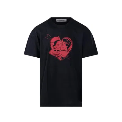 OUR LEGACY LOOSE PRINT-DETAIL T-SHIRT