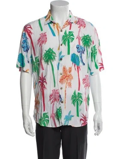 Pre-owned Our Legacy Printed Short Sleeve Shirt In Multi