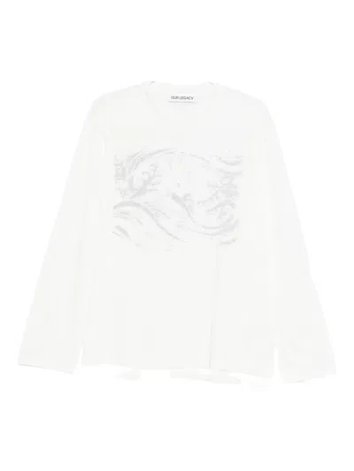 Our Legacy Printed T-shirt In White