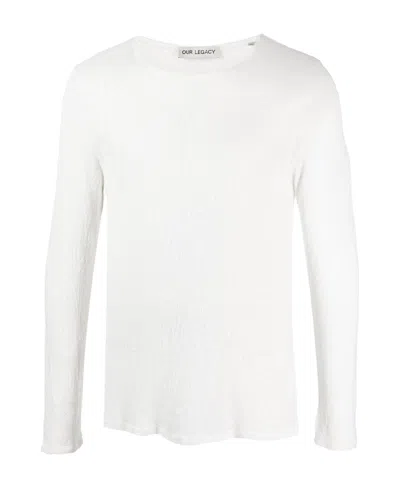 Our Legacy Psychedelic-print Long-sleeve T-shirt In White