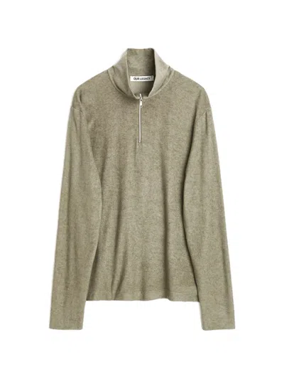 Our Legacy Quarter-zip Sweater In Green