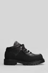 Our Legacy Quest Boot Combat Boots In Black Leather In Black