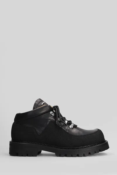Our Legacy Quest Boot Combat Boots In Black Leather