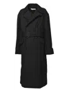 Our Legacy Tailored Black Coat With Minimalist Design And Structured Silhouette In Black
