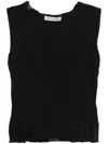 Our Legacy Ragged Vest In Black