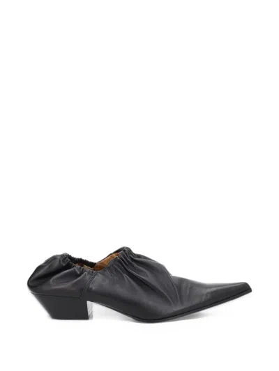 Our Legacy Ranch Envelope 35 Gathered Leather Pumps In Multi