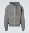 Our Legacy Rascal Cotton Fleece Zip-up Hoodie In Gray