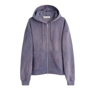 Pre-owned Our Legacy Rascal Hood 'antique Amethyst Star Fleece' | Purple | Men's Size 52