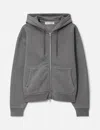 Our Legacy Rascal Cotton Fleece Zip-up Hoodie In Gray
