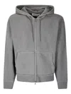 Our Legacy Rascal Cotton Fleece Zip-up Hoodie In Gray