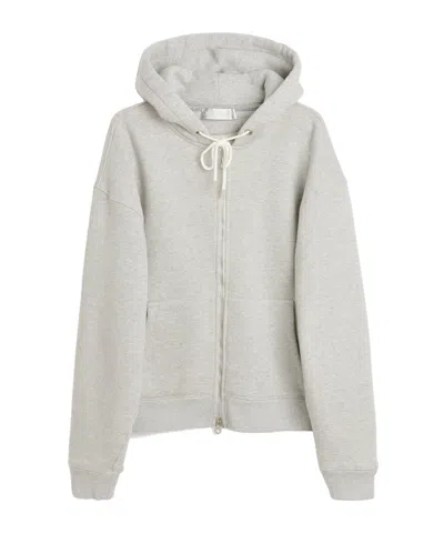 Our Legacy Hooded Grey Organic Cotton Sweatshirt In Gray