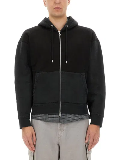 Our Legacy Rascal Slim-fit Cotton-jersey Zip-up Hoodie In Black