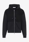 Our Legacy Hooded Knitwear With Drawstring And Ribbed Cuffs In Blue
