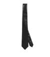 Our Legacy Textured Finish Tie Traditional Shape In Black