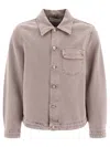 Our Legacy Taupe Rebirth Denim Jacket In Pink