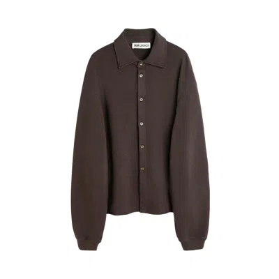 Pre-owned Our Legacy Recovery Shirt 'deep Brown' | Men's Size 48