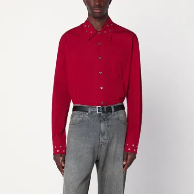 OUR LEGACY OUR LEGACY  RED COTTON SHIRT