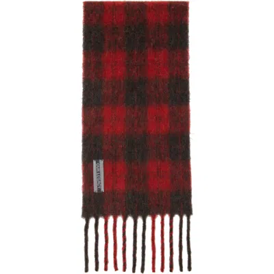 Our Legacy Estate Check-pattern Fringed Scarf In Multi