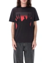 OUR LEGACY RED TASTE OF HANDS PRINT T-SHIRT