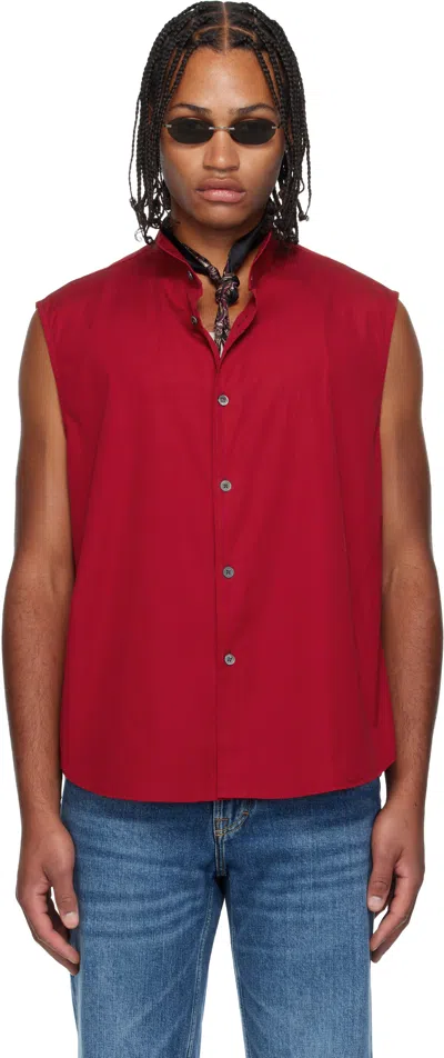 Our Legacy Red Wing Sleeveless Shirt