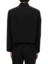 Our Legacy Wool Jacket Collared Design Long Sleeves Pockets In Black