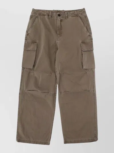 Our Legacy Mount Cargo Pants With Wide-leg Fit And Flap Pockets In Brown