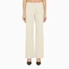 Our Legacy Regular White Cotton Trousers In White
