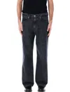 Our Legacy First Cut Pants Graphite Wave Selvedge In Blue