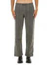 Our Legacy Relaxed Fit Fleece Pants In Gray