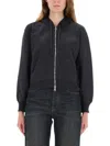Our Legacy Relaxed Fit Front-zip Sweatshirt With Drawstring Hood In Black