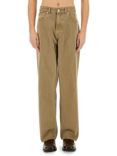 Our Legacy Relaxed Wide-leg Denim Third Cut Jeans In Brown