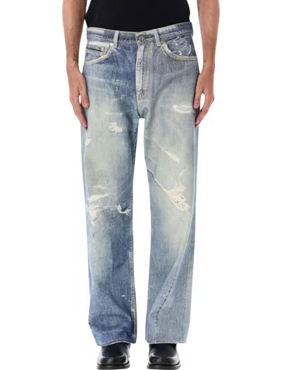 Our Legacy Relaxed-fit Denim Jeans With Vintage Aesthetic In Blue