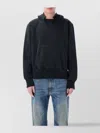 Our Legacy Relic Cropped Distressed Cotton-jersey Hoodie In Black