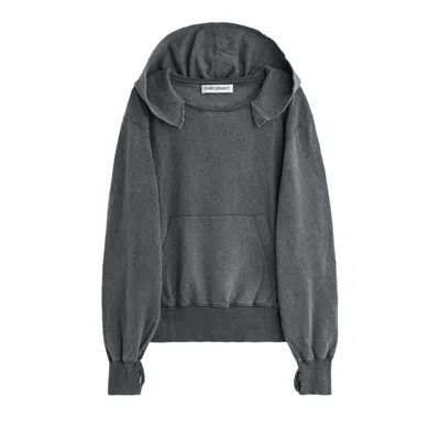 Pre-owned Our Legacy Relic Hoodie 'washed Black' | Men's Size 46