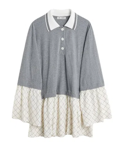 Our Legacy Reminiscing Panelled Mini Dress In Gray