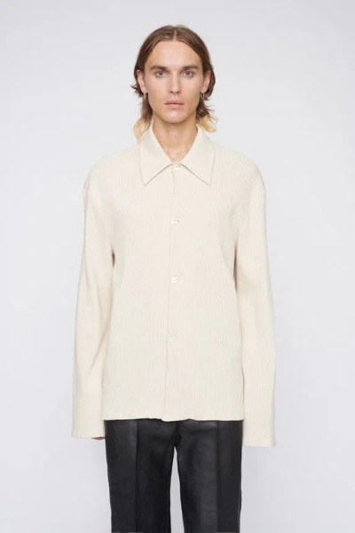 Pre-owned Our Legacy Retreat Rib Shirt In Cream