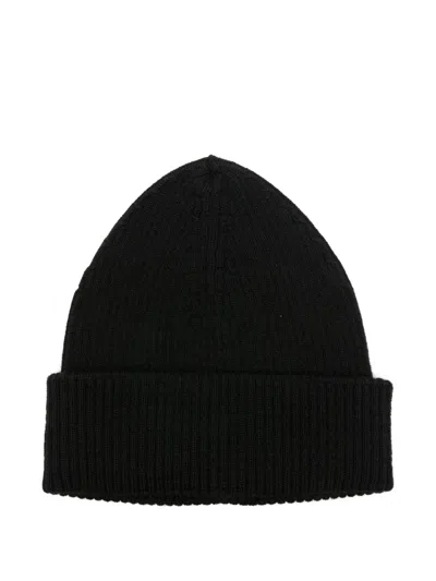 Our Legacy Ribbed Beanie In Black