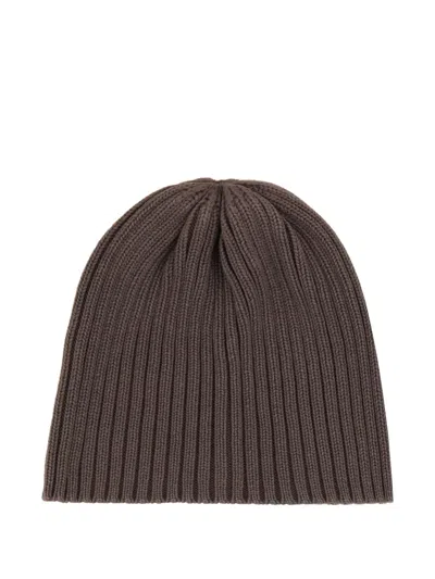 OUR LEGACY RIBBED COTTON BEANIE